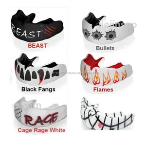 Wholesale Custom Print Boxing Mouth Guard Professional Sports Mouth pieces/Gum Shield