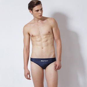 Maillot de bain de course pour homme OEM, rayé, à carreaux, séchage rapide, respirant, une pièce - Product Image 2