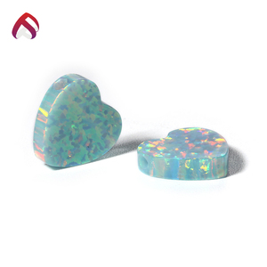 Factory Wholesale Heart形状ルース宝石作成オパール合成オパール - Product Image 2