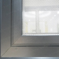 Fenêtre coulissante en aluminium et verre avec moustiquaire