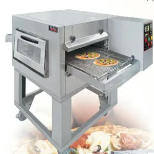 Oven Pizza Konveyor, Peralatan Dapur Komersial 18 Inci 32 Inci Kapasitas Tinggi