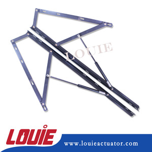 Ressort à gaz de levage avec embout articulé <span class=keywords><strong>pour</strong></span> pièces de lit mural haute pression - Product Image 3