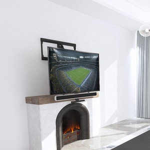 Cheminée à ressort à gaz en métal, <span class=keywords><strong>support</strong></span> <span class=keywords><strong>mural</strong></span> <span class=keywords><strong>TV</strong></span> télescopique pliant avec <span class=keywords><strong>barre</strong></span> <span class=keywords><strong>de</strong></span> <span class=keywords><strong>son</strong></span> - Product Image 6