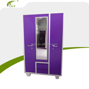 Luoyang Thương Mại Nội Thất <span class=keywords><strong>3</strong></span> Cửa <span class=keywords><strong>Locker</strong></span> 2 <span class=keywords><strong>Drawer</strong></span> Kim Loại Tủ Quần Áo Với Gương Almirah Thép Tập Tin Quần Áo Giày Lưu Trữ Tủ - Product Image 6