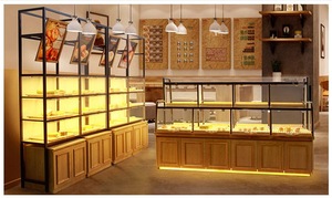 <span class=keywords><strong>MDF</strong></span> Đa Chức Năng Thực Phẩm Đứng Bánh Trưng Bày Kệ Bánh Mì Giá - Product Image 6