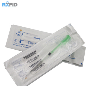 Fabriek prijs RFID microchip implantaten 1.4x8mm transponder ISO11784/785 FDX-B ICAR Certificaat pet hond kat mini spuit - Product Image 3