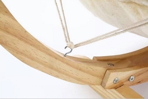 Legno pet amaca altalena con supporto in legno con soft comodo cuscino, cat amaca letto - Product Image 6