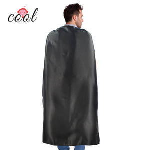 Capa de Halloween, venta al por mayor, capas de superhéroes para adultos, 140x90cm, Material satinado, capa de superhéroe para niñas de Color liso - Product Image 2