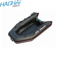Haohai RIB230, Bote Inflable Rígido de Fibra de Vidrio de 7.5 Pies, Pequeño, de Alta Velocidad, para Remar, Pescar y Surfear, para 2 Personas