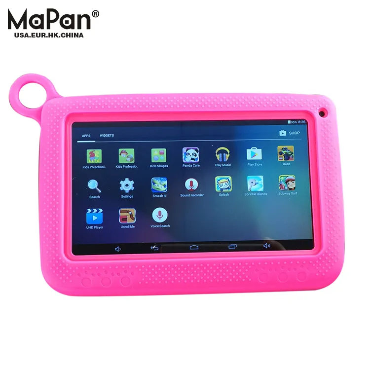 MaPan 7-inch kids 'Android tablet için okul öğrencileri çocuk oyunları app ile OTG fonksiyonu