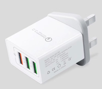 Samsung — chargeur mural 30W USB QC 3.0, Charge rapide, adaptateur de voyage, avec 3 ports, version anglaise