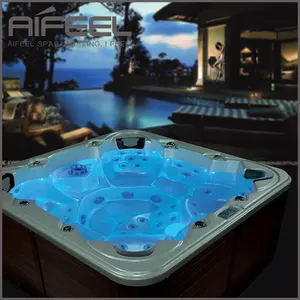 Système Balboa autoportant acrylique bain à remous D'hydromassage Spa Bain À Remous pour 7 Personnes