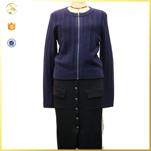 Zipper up nouveau design belle chandail nom <span class=keywords><strong>marque</strong></span> cardigan chandail - Product Image 2