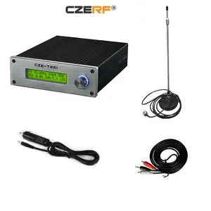 87 ~ 108MHz CZE-T251 25w 무선 fm 송신기 자동차 충전기 완료 세트