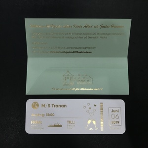 2025 nouvelle carte d'invitation de carte d'embarquement de passeport personnalisée - Product Image 2