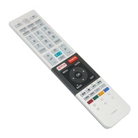 Télécommande Smart TV CT-8516 en plastique, code fixe, argent, 2 piles AAA pour téléviseurs HDTV LCD LED, portée 8-12M