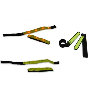 Courroie de bras lumineuse réfléchissante et élastique à LED, pour la sécurité, la randonnée, m - Product Image 1