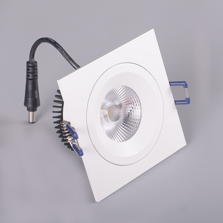 Square Adjustable Led Cob Downlight 10w Anti Glare LED Ceiling Spotlights