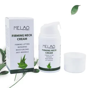 Melao creme orgânico para rugas de pescoço, creme clareador antienvelhecimento para clareamento do pescoço, creme para firmamento do pescoço