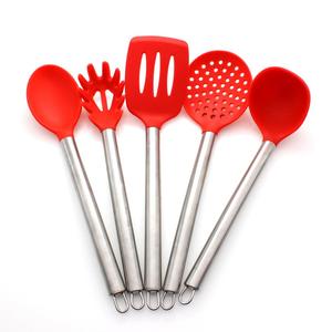 Confezione da 5 squisiti utensili da cucina con manico in acciaio inossidabile alla moda articoli per la casa con un Design elegante - Product Image 3