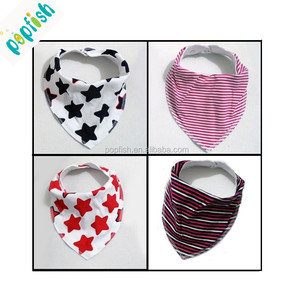 Popfish organic cotton baby drool bandana bibs - Product Image 1