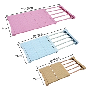 Regolabile Closet Organizer Bagagli Mensola A Parete Cucina Rack di Risparmio di Spazio <span class=keywords><strong>Armadio</strong></span> Decorativo Scaffali <span class=keywords><strong>Armadio</strong></span> Titolari - Product Image 6
