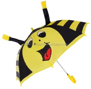 cute bee pattern 19"*8k auto open kids umbrella with animal ears