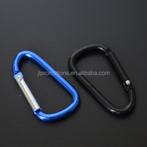 Aluminio mosquetón <span class=keywords><strong>d</strong></span> forma de color azul - Product Image 1