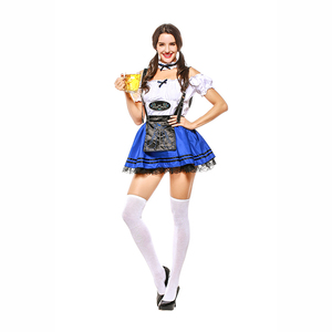 Costume de serveuse de bière sexy allemande pour adultes, fête de carnaval <span class=keywords><strong>pas</strong></span> <span class=keywords><strong>cher</strong></span> - Product Image 2