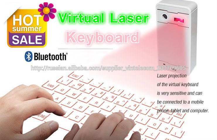 Китай производитель питания 2014 новая Bluetooth Laser виртуальная клавиатура для Iphone, Ipad, Samsung и планшетных ПК