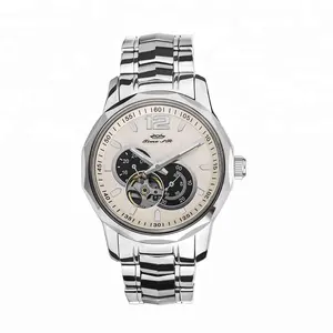 Hot Selling 5 ATM Waterproof Watches Men Luxury Brand Automatic Watch Silver Men's Mechanical Stainless Steel Unisex Round 1 Pcs