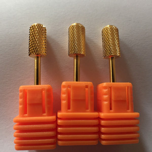 Fivor eléctrica cuidado <span class=keywords><strong>de</strong></span> uñas nail art drill bit <span class=keywords><strong>oro</strong></span> carburo accesorio - Product Image 3