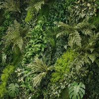 Mur d'herbe verte artificielle, 1 pièce, décoration d'extérieur, art suspendu, hérisson vertical, modules de jardin verticaux