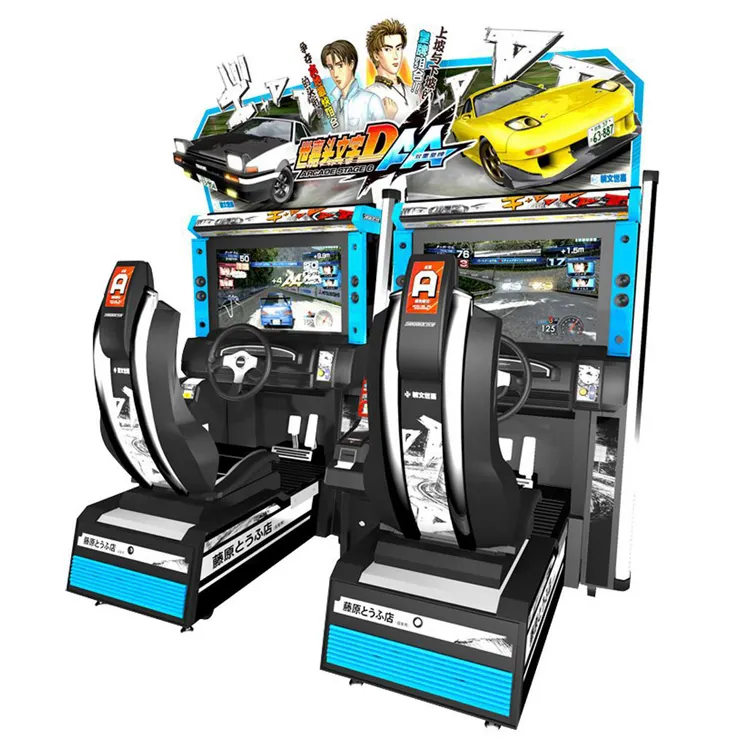हॉटसेल इनडोर खेल मनोरंजन सिक्का संचालित आर्केड 32lcd प्रारंभिक d6 कार रेसिंग गेम मशीन बिक्री के लिए