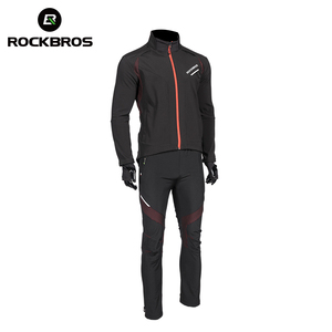 ROCKBROS Long Sleeve <strong>Cycling</strong> Sets Winter Thermal Fleece Jersey Windproof <strong>Reflective</strong> Rainproof Riding Sportswear <strong>Cycling</strong> <strong>Jacket</strong> - Product Image 3