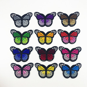 Patches personalizados apliques bordados Patch borboleta bordado bonito para roupas - Product Image 1