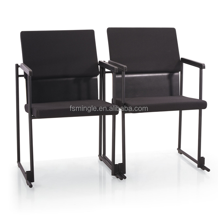 Stackable обучения confeerence стул с мягкой подушкой может фиксированной вместе в линии