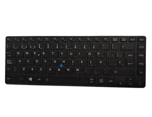 Cor preta sp la layout teclado para laptop toshiba z40, sem retroiluminação com teclado de vara ponto