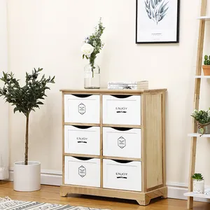 Wooden Chest of Drawers Living Room Storage Cabinet