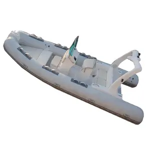 CE сертификат 19ft RIB 580cm Стекловолоконная ребристая надувная лодка из ПВХ или гипалона