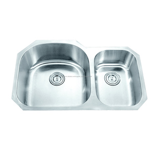 8252T Fregaderos estándar americanos de <span class=keywords><strong>la</strong></span> cocina del restaurante del acero inoxidable del cuenco doble - Product Image 1