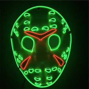 Costume <span class=keywords><strong>de</strong></span> <span class=keywords><strong>masque</strong></span> <span class=keywords><strong>de</strong></span> fête à LED d'Halloween <span class=keywords><strong>Masque</strong></span> en fil <span class=keywords><strong>de</strong></span> fer néon lumineux en PVC pour les fêtes <span class=keywords><strong>de</strong></span> cosplay et <span class=keywords><strong>de</strong></span> mascarade <span class=keywords><strong>de</strong></span> <span class=keywords><strong>Jason</strong></span> - Product Image 4