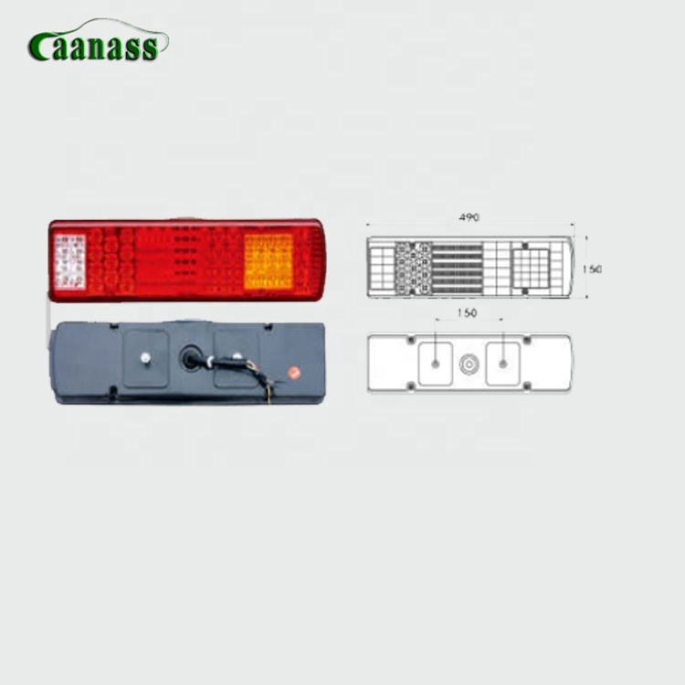 Универсальный задний фонарь 24 В, лидер продаж в Китае, светодиодные фонари для прицепа, лампа для полуприцепа