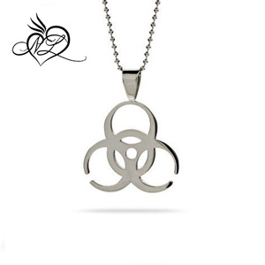 Pendentif en acier inoxydable pour risques biologiques - Product Image 1