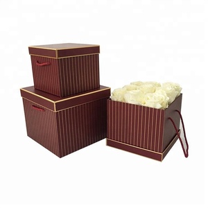 Nhà <span class=keywords><strong>S</strong></span>ản Xuất Bán Buôn Chất Lượng Cao Vuông Sang Trọng Hộp Hoa - Product Image 5