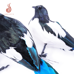 Haute qualité pas cher en gros artificielle <span class=keywords><strong>plume</strong></span> <span class=keywords><strong>plume</strong></span> d'oiseau <span class=keywords><strong>pie</strong></span> pour la décoration - Product Image 6
