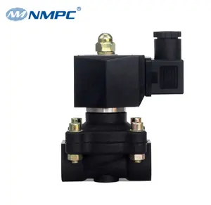 Hot Sale 2W Series 2/2 Way 1/2 inch Direct Acting Plastic Body 24V DC 230V AC Air Water Solenoid Valve