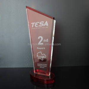 عالية الجودة الكريستال اليد الكأس مخصصة أحمر أو أخضر جائزة - Product Image 5