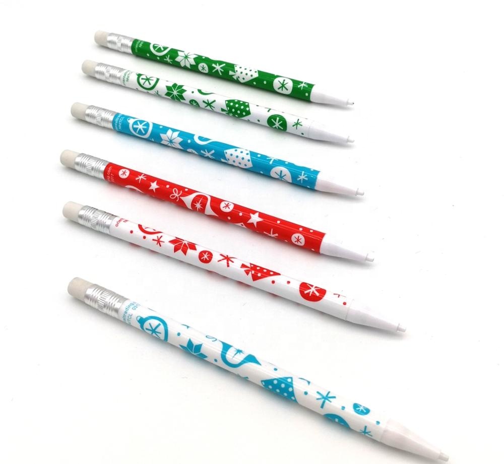 Круглый недорогой механический карандаш с серебряным кольцом, ластик HB 2B 0,5 0,7 мм