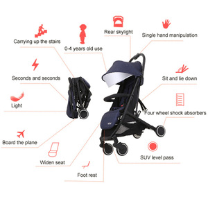 Cochecito de Bebé Compacto, Ligero, de Lujo, con Control Remoto, <span class=keywords><strong>2</strong></span> en 1, Ruedas Tipo SUV, Diseño Plegable para Bebés de 0 <span class=keywords><strong>a</strong></span> 3 <span class=keywords><strong>A</strong></span>ños - Product Image 4